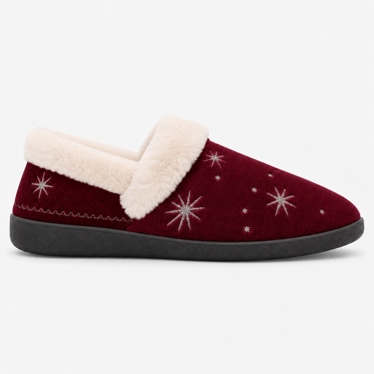 Dr Keller LINDSEY Womens Full Slippers Burgundy