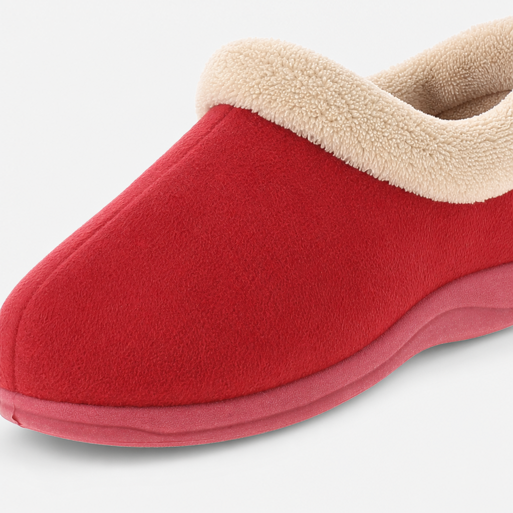Dr Keller RIPLEY Womens Full Slippers Burgundy
