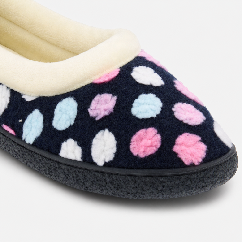 Dr Keller SNOWFLAKE Womens Full Slippers Navy