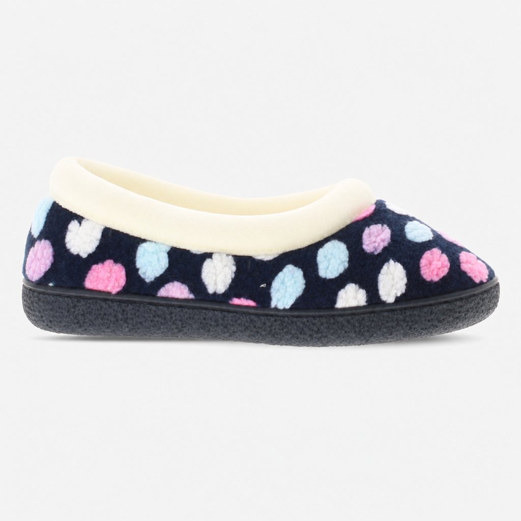 Dr Keller SNOWFLAKE Womens Full Slippers Navy