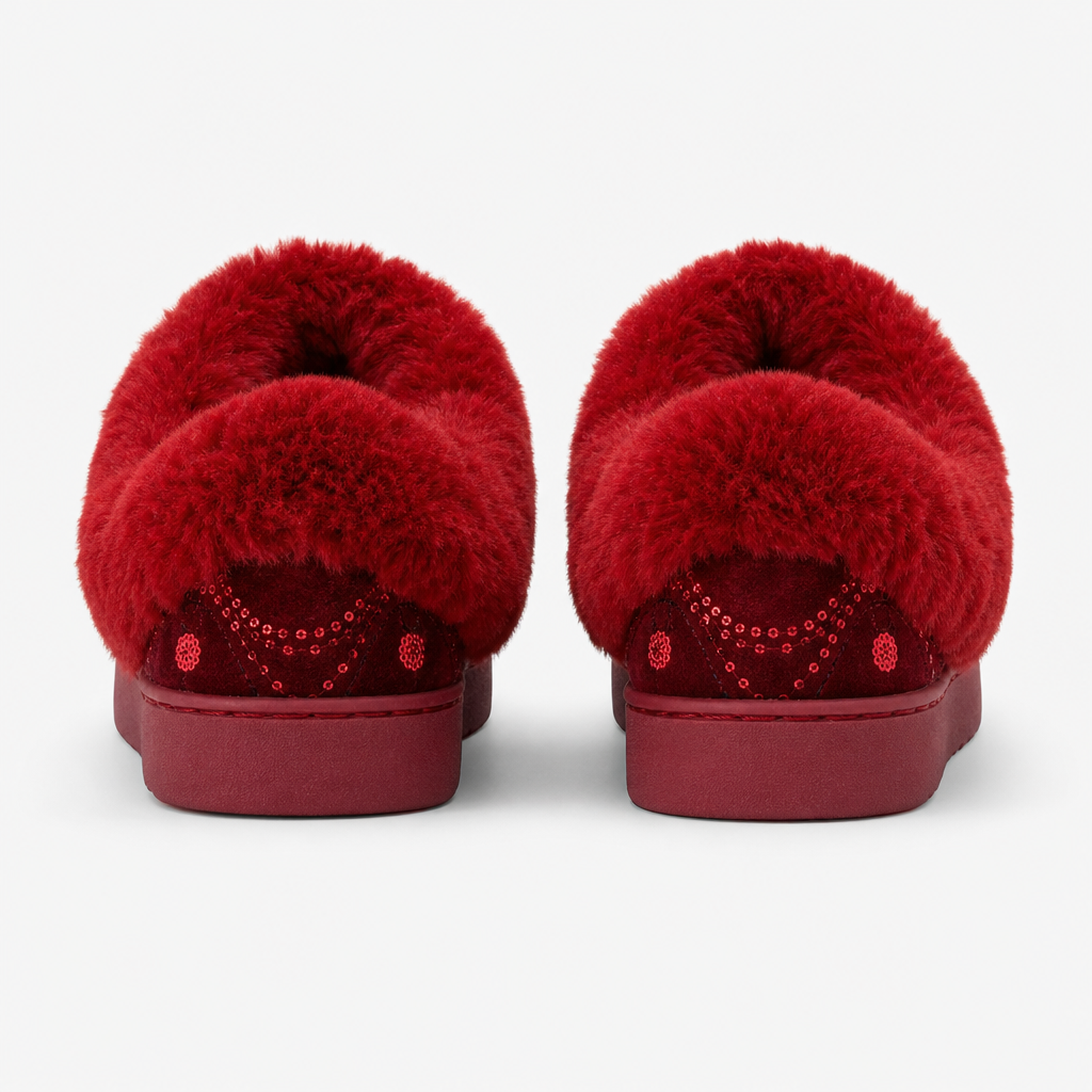 Dr Keller ROSALEE Womens Full Slippers Burgundy