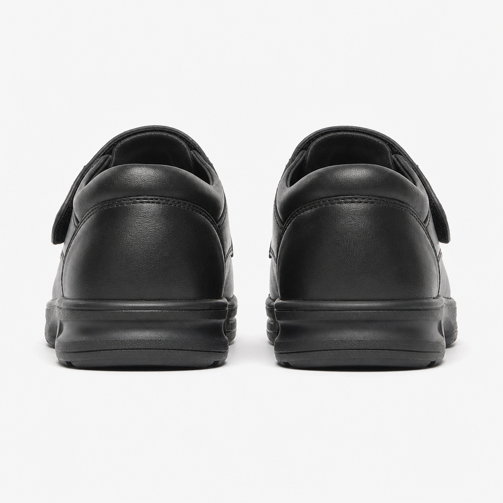 Dr Keller TEXAS Mens Leather Comfort Fit Shoes Black