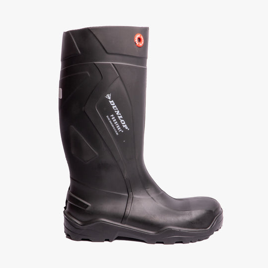 Dunlop PUROFORT+ Mens Waterproof Insulated Safety Wellingtons Black