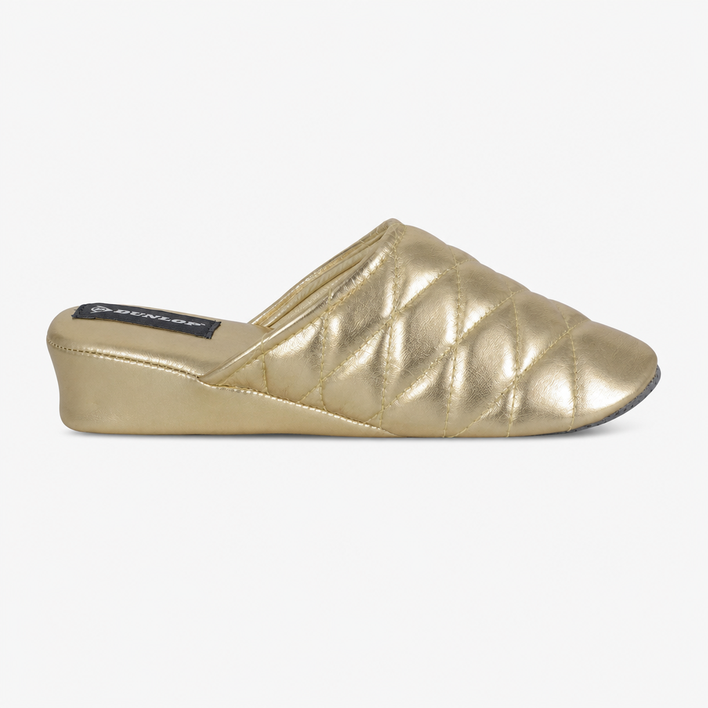 Dunlop SYBIL Womens Mules Gold