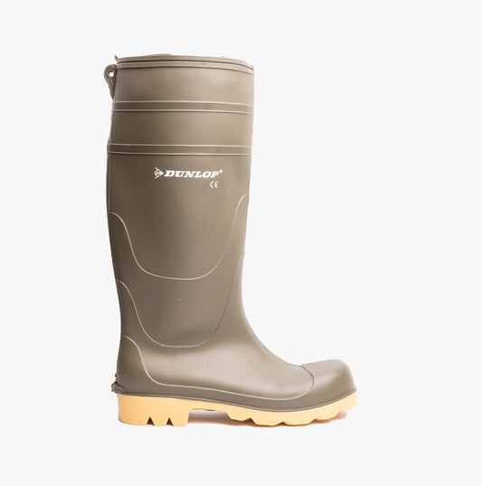 Dunlop W014E Mens Wellington Boots Green