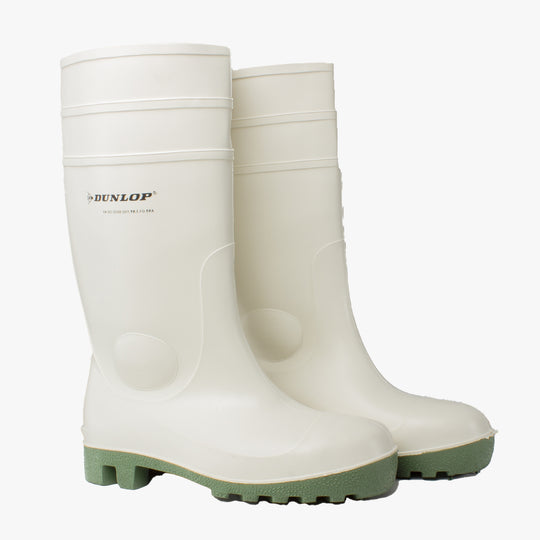 Dunlop PROTOMASTOR Unisex Waterproof PVC Safety Wellingtons White