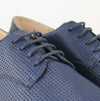 ECCO INCISE ENCHANT Womens Leather Lace-Up Shoes Blue Iris