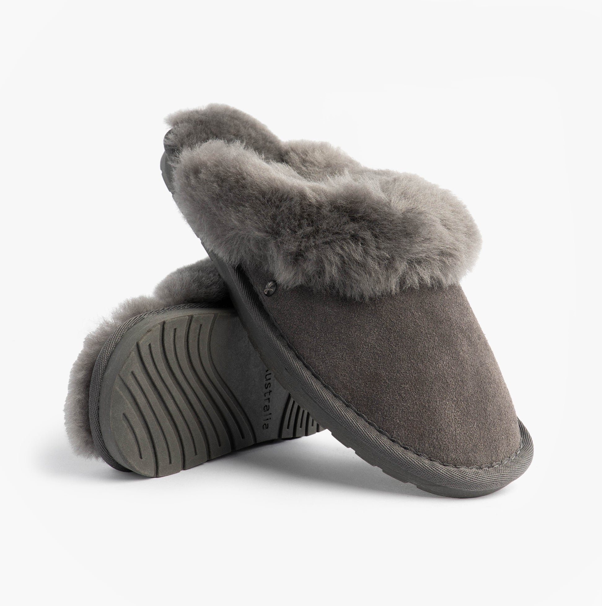 EMU Australia JOLIE Womens Mule Sheepskin Slippers Charcoal Shuperb