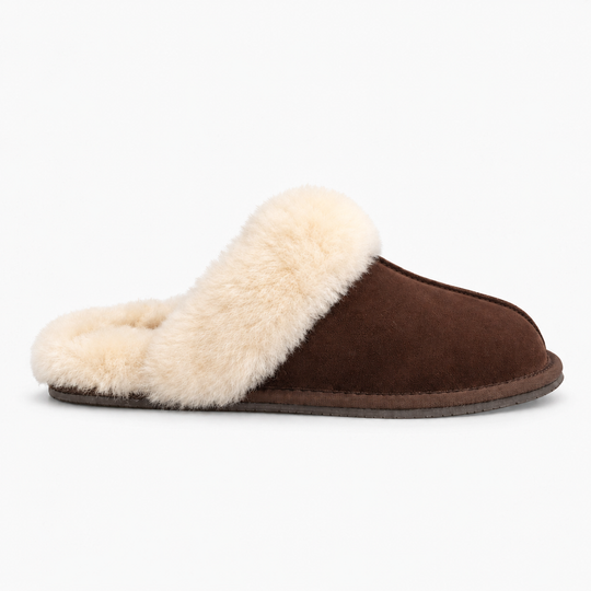 HOS Sheepskin AYLA Womens Mules Espresso