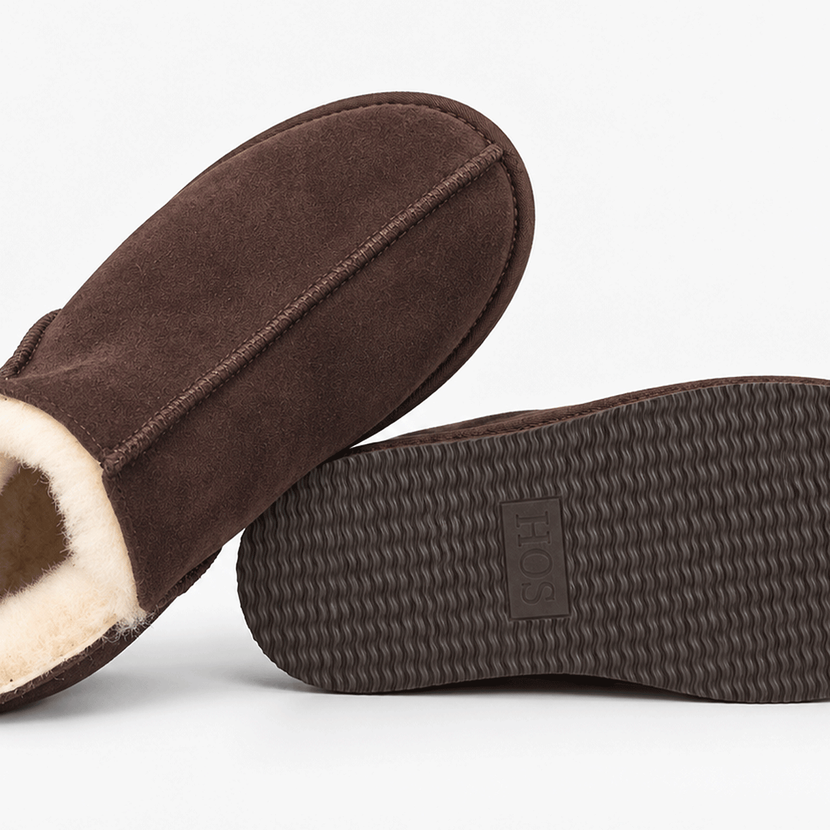 HOS Sheepskin TIA Womens Slipper Boots Espresso