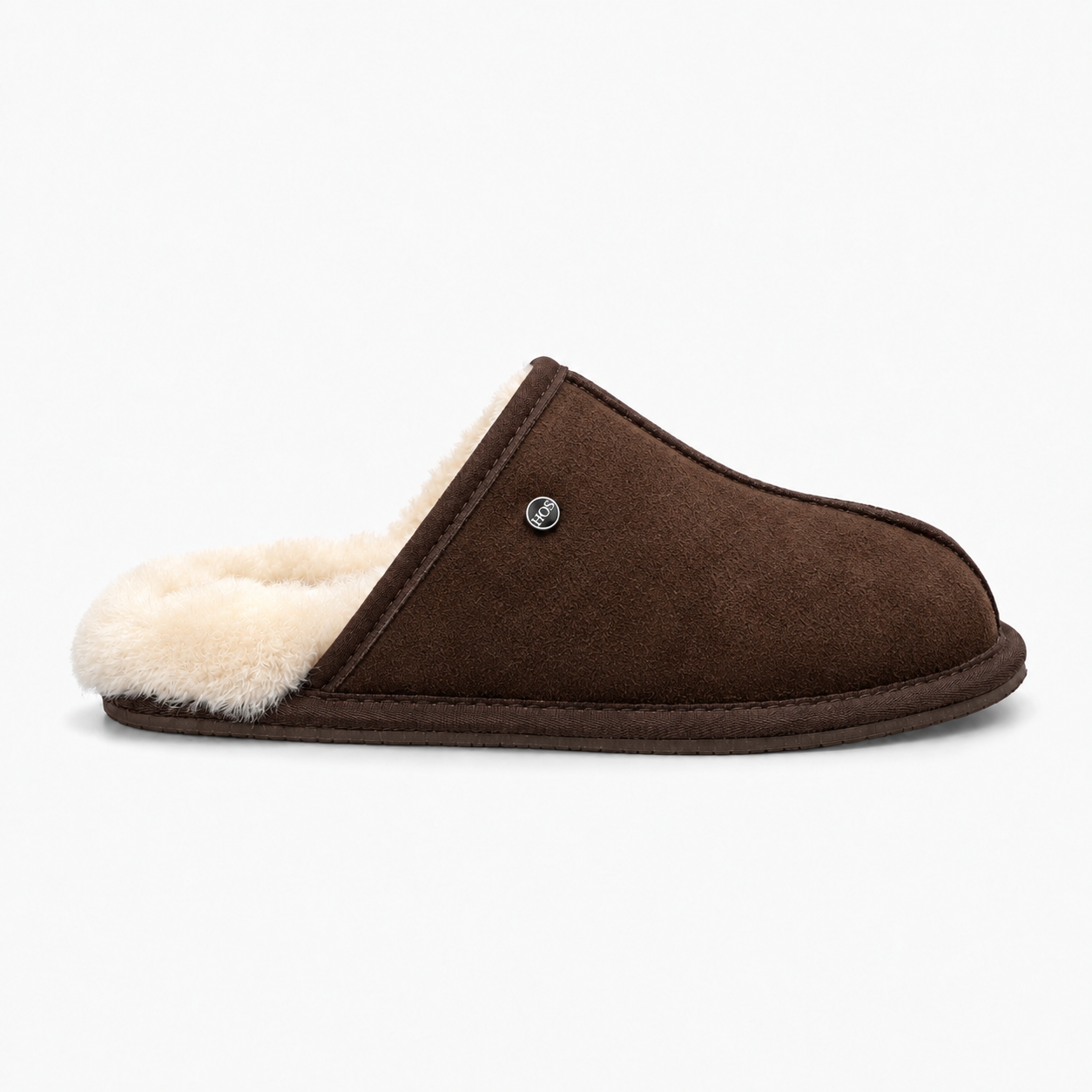 HOS Sheepskin EDWIN Mens Mules Espresso