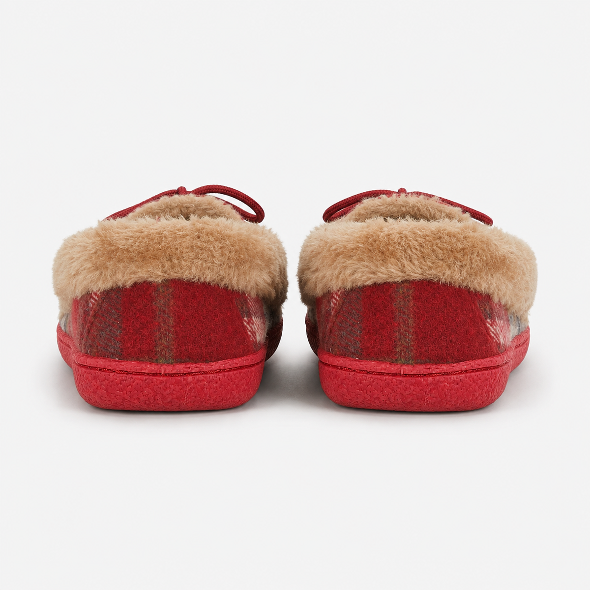 Jo & Joe PEMBROKE Womens Moccasin Slippers Festive Red