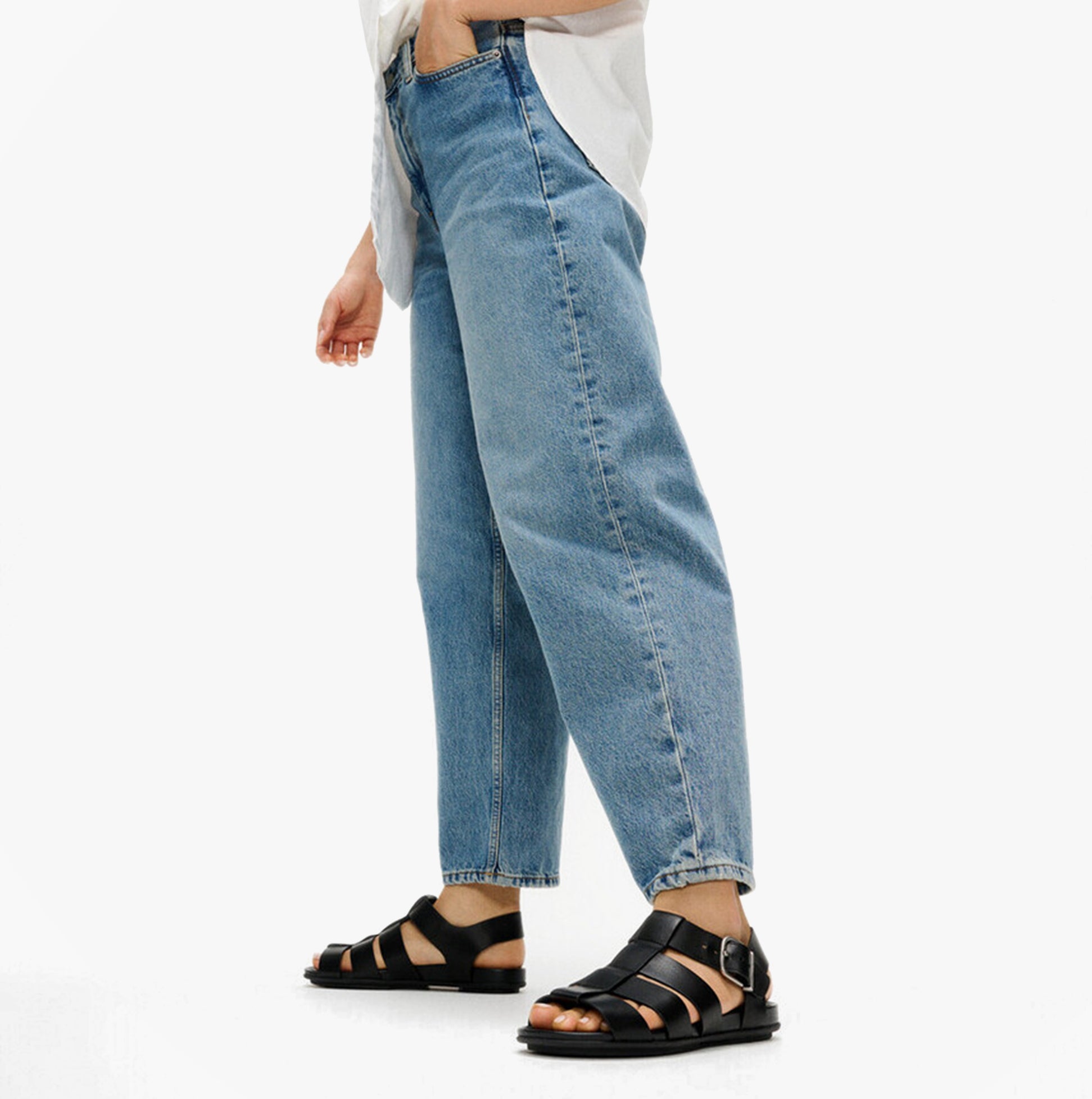 FitFlop GRACIE LEATHER Womens Ankle Strap Sandals Black