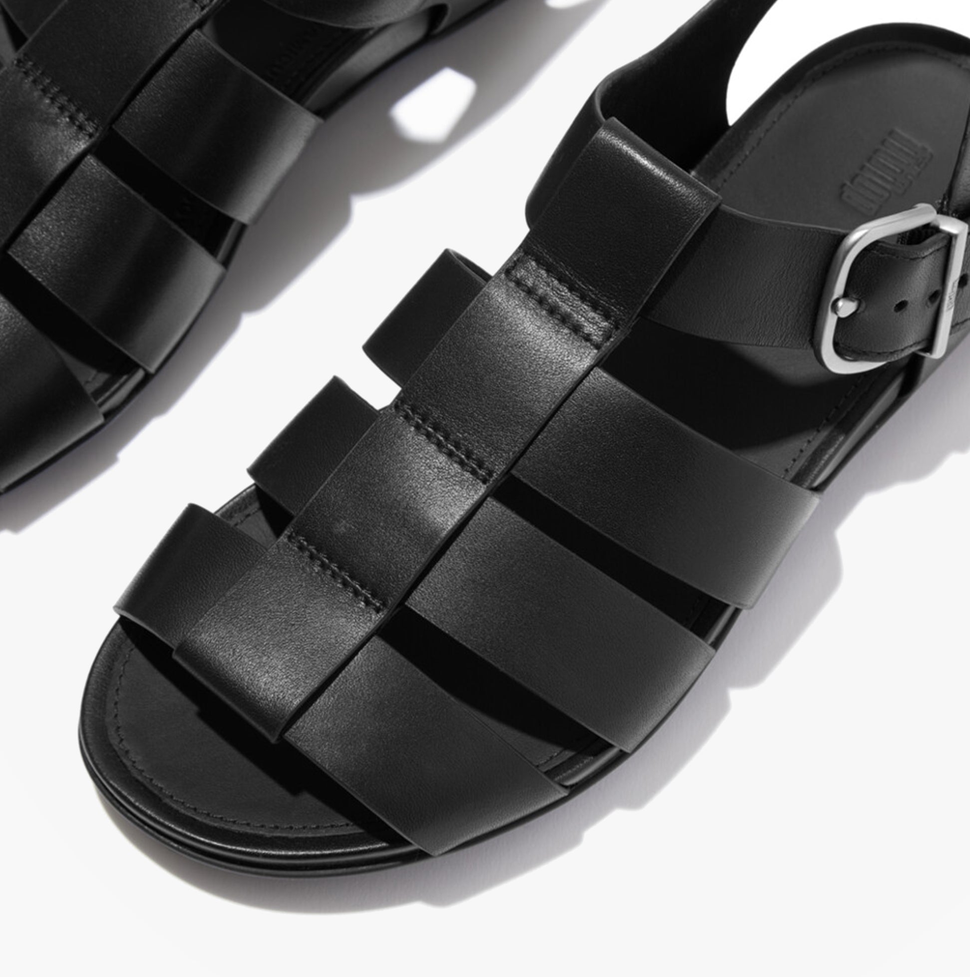 FitFlop GRACIE LEATHER Womens Ankle Strap Sandals Black