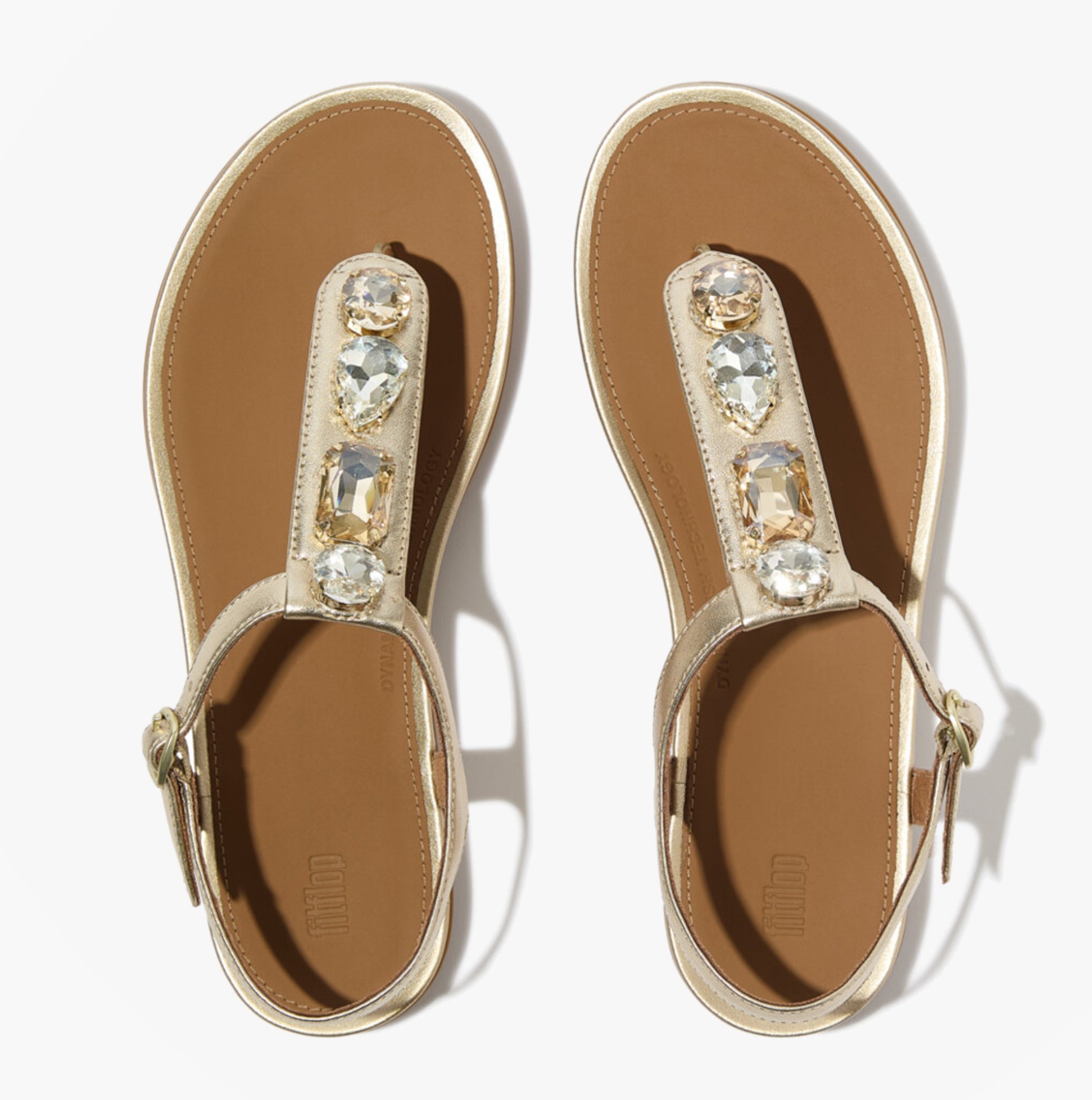 FitFlop GRACIE ULTRA Womens Ankle Strap Sandals Platino