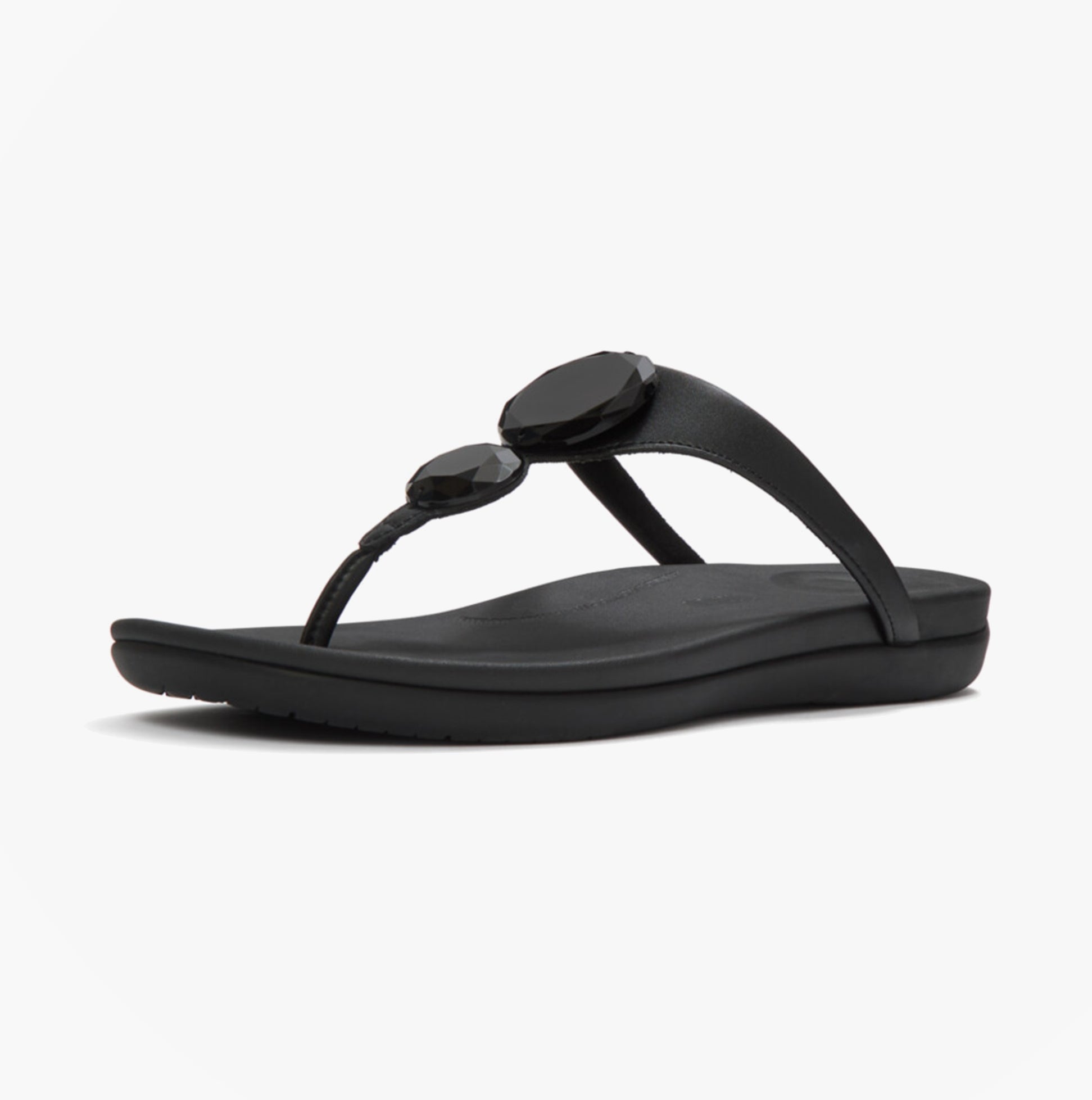 FitFlop SOLAY GLOSSY Womens Flip-flops Black