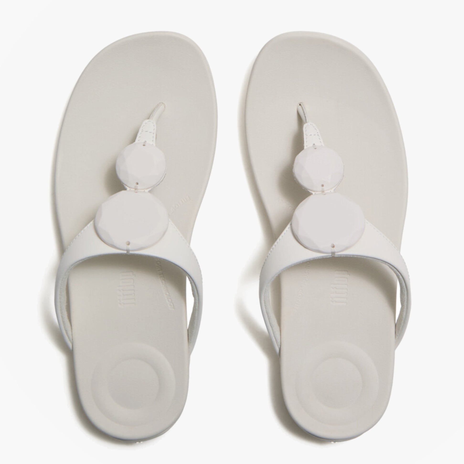 FitFlop SOLAY GLOSSY Womens Flip-flops Cream
