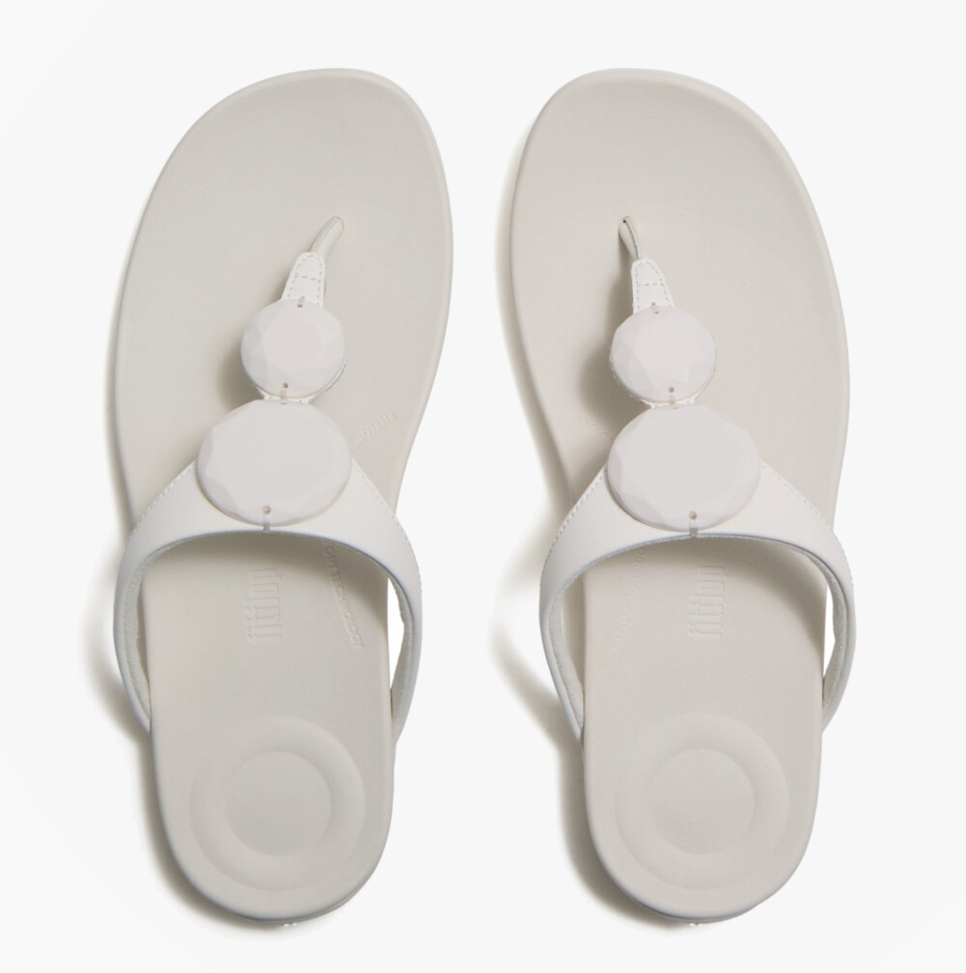 FitFlop SOLAY GLOSSY Womens Flip-flops Cream