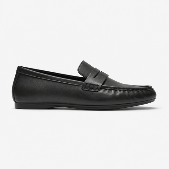 FitFlop DELICATO LEATHER Womens Loafer Shoes All Black