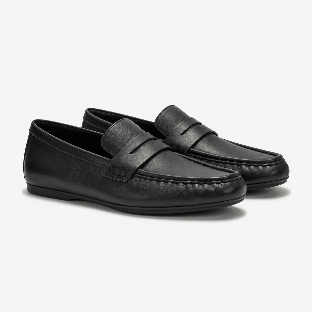 FitFlop DELICATO LEATHER Womens Loafer Shoes All Black