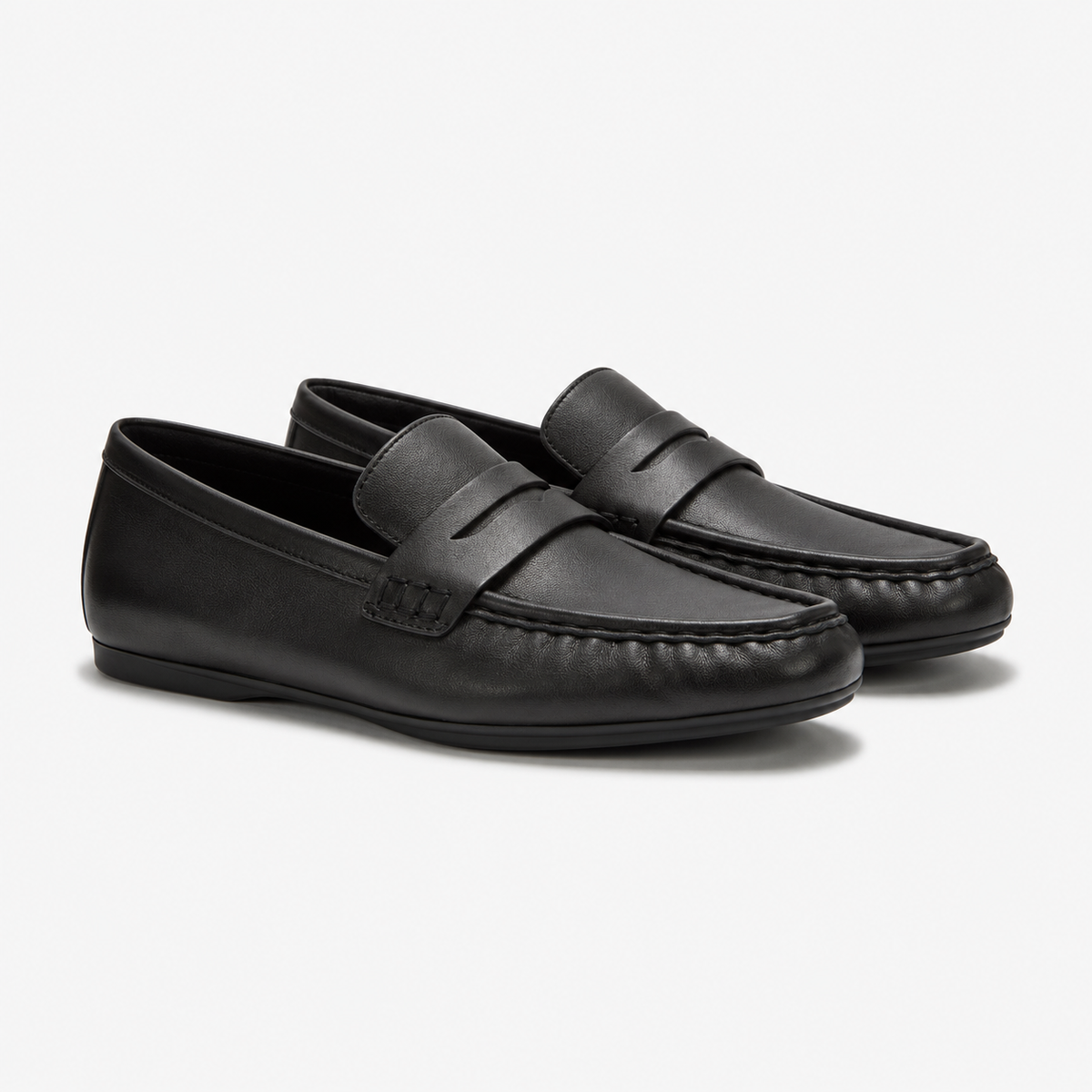 FitFlop DELICATO LEATHER Womens Loafer Shoes All Black
