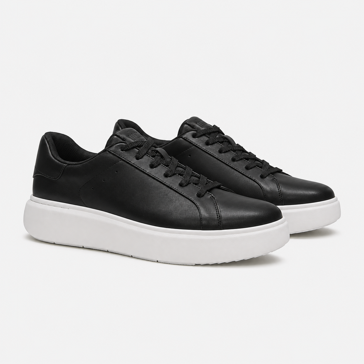FitFlop RTG LEATHER LACE UP Womens Casual Trainers Black