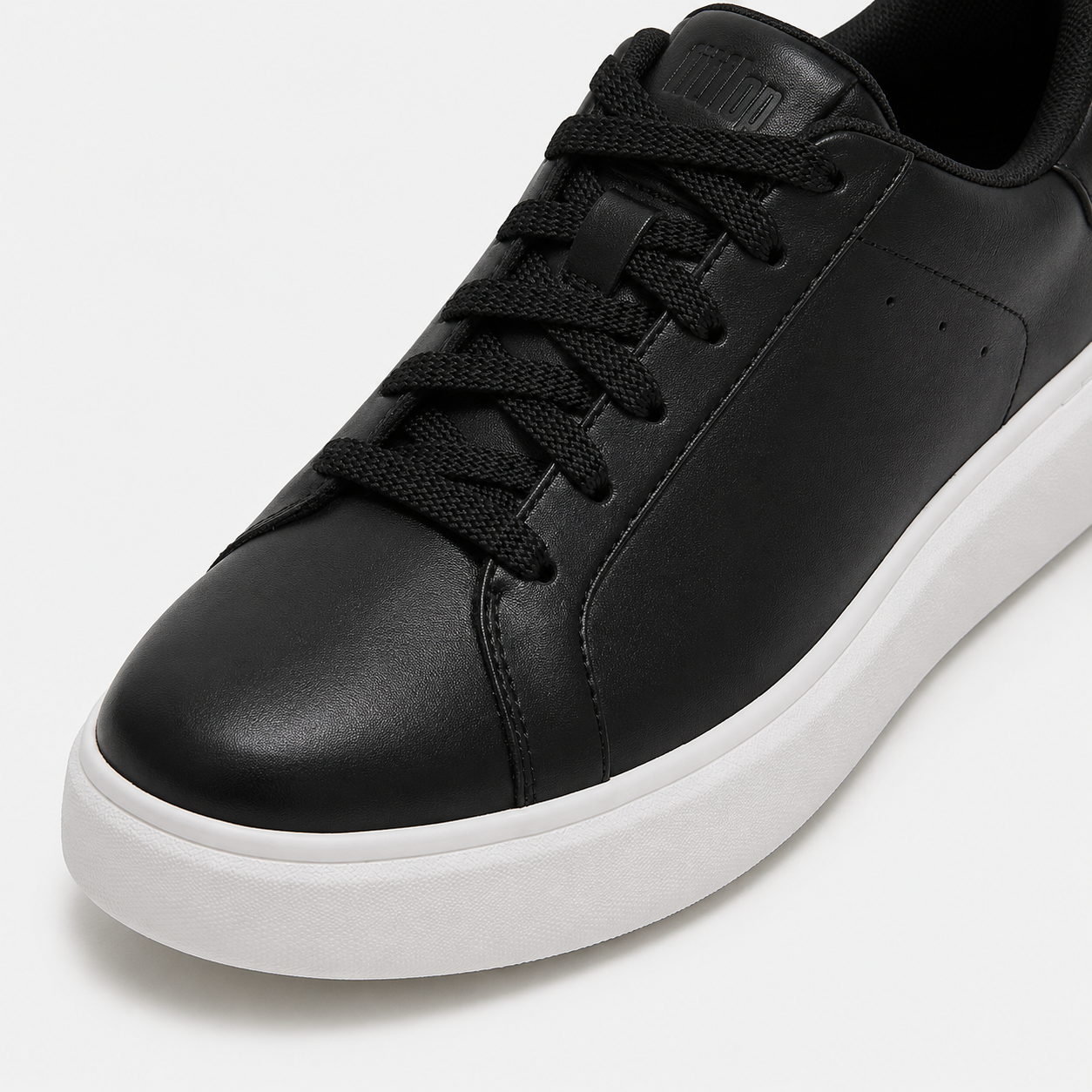 FitFlop RTG LEATHER LACE UP Womens Casual Trainers Black