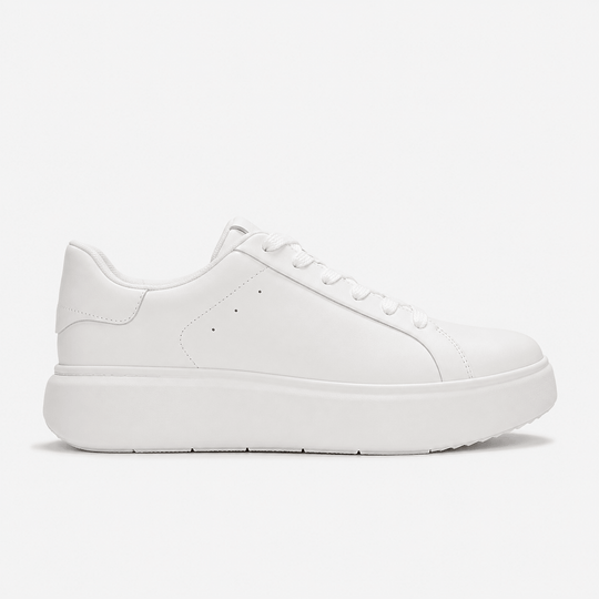FitFlop RTG LEATHER LACE UP Womens Casual Trainers Urban White