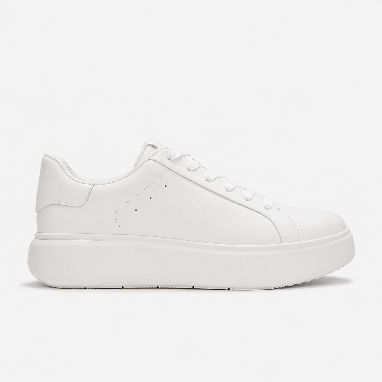 FitFlop RTG LEATHER LACE UP Womens Casual Trainers Urban White