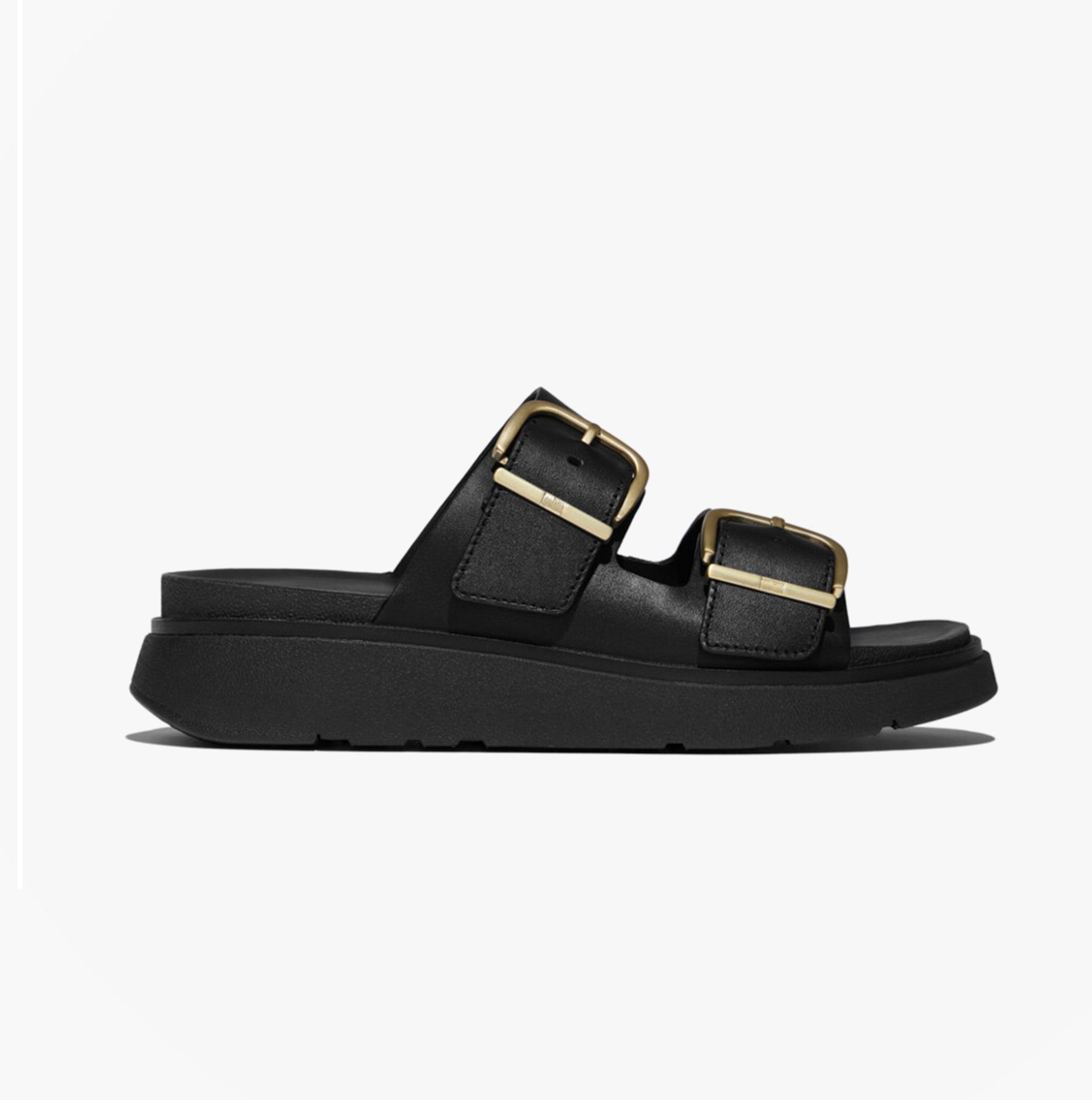 FitFlop GEN-FF BUCKLE Womens Cross Strap Sandals Black