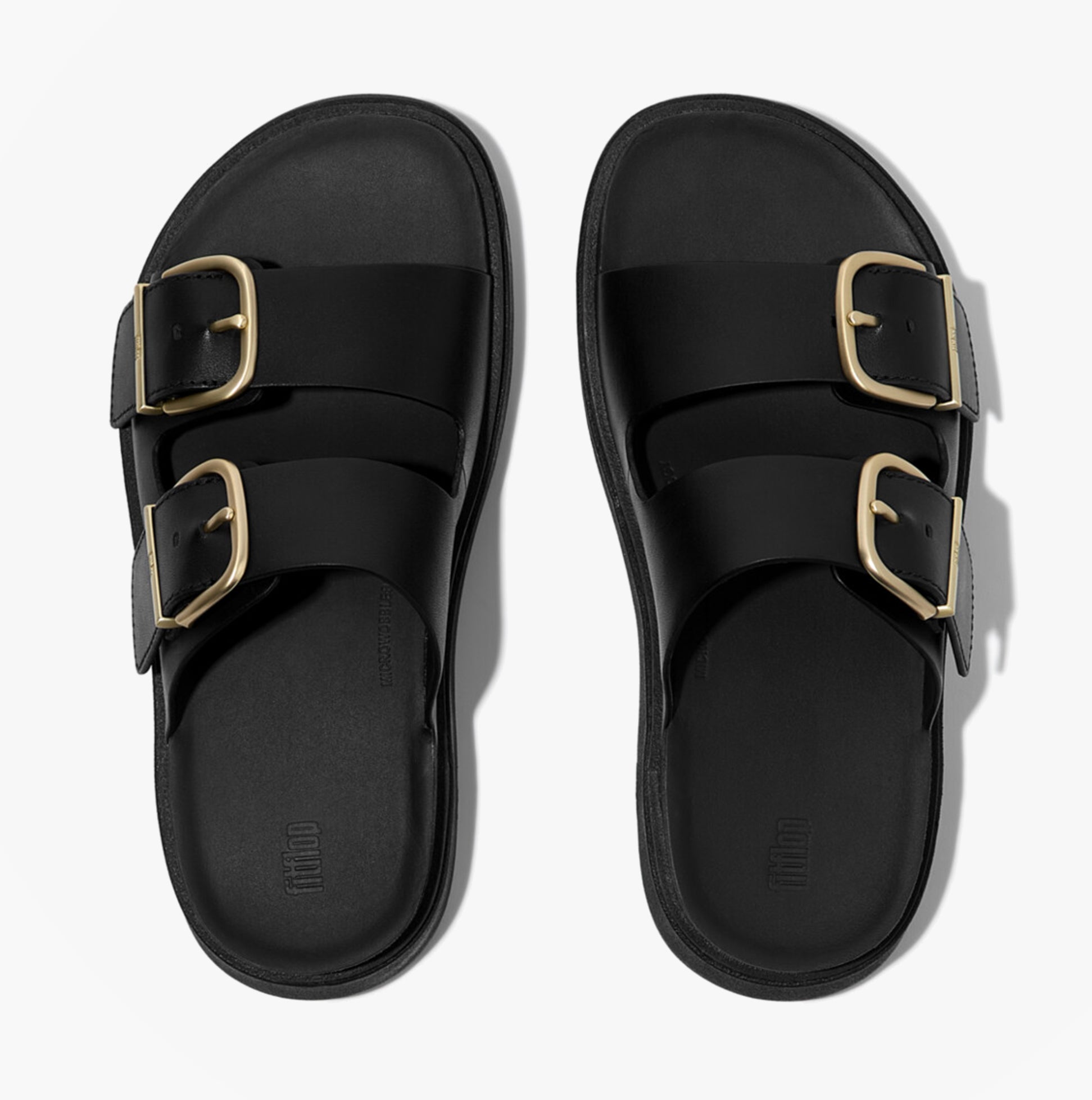 FitFlop GEN-FF BUCKLE Womens Cross Strap Sandals Black