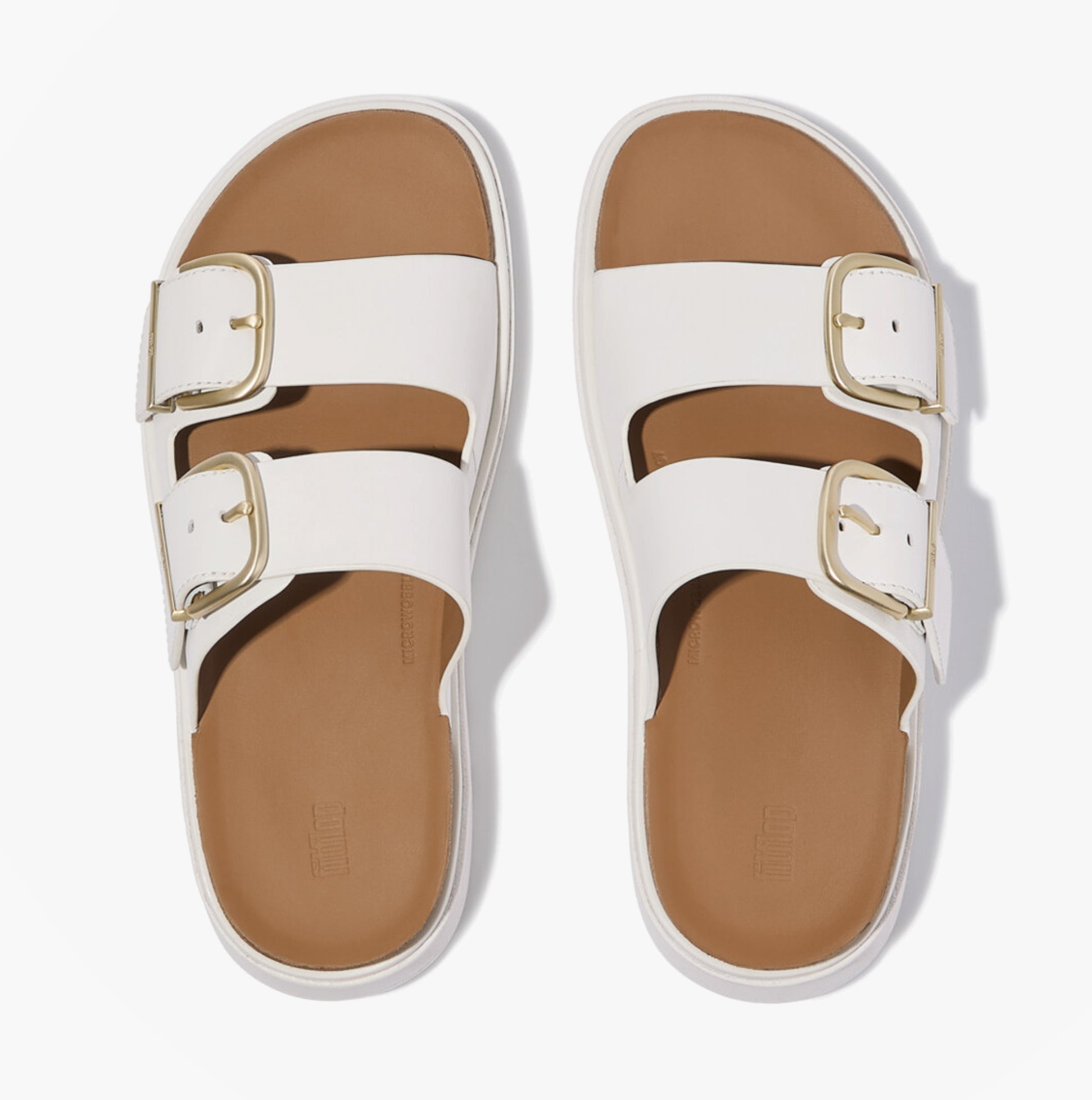 FitFlop GEN-FF BUCKLE Womens Cross Strap Sandals Urban White
