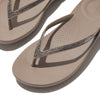 IQUSHION OMBRE SPARKLE Womens Flip Flops On Taupe/Pewter
