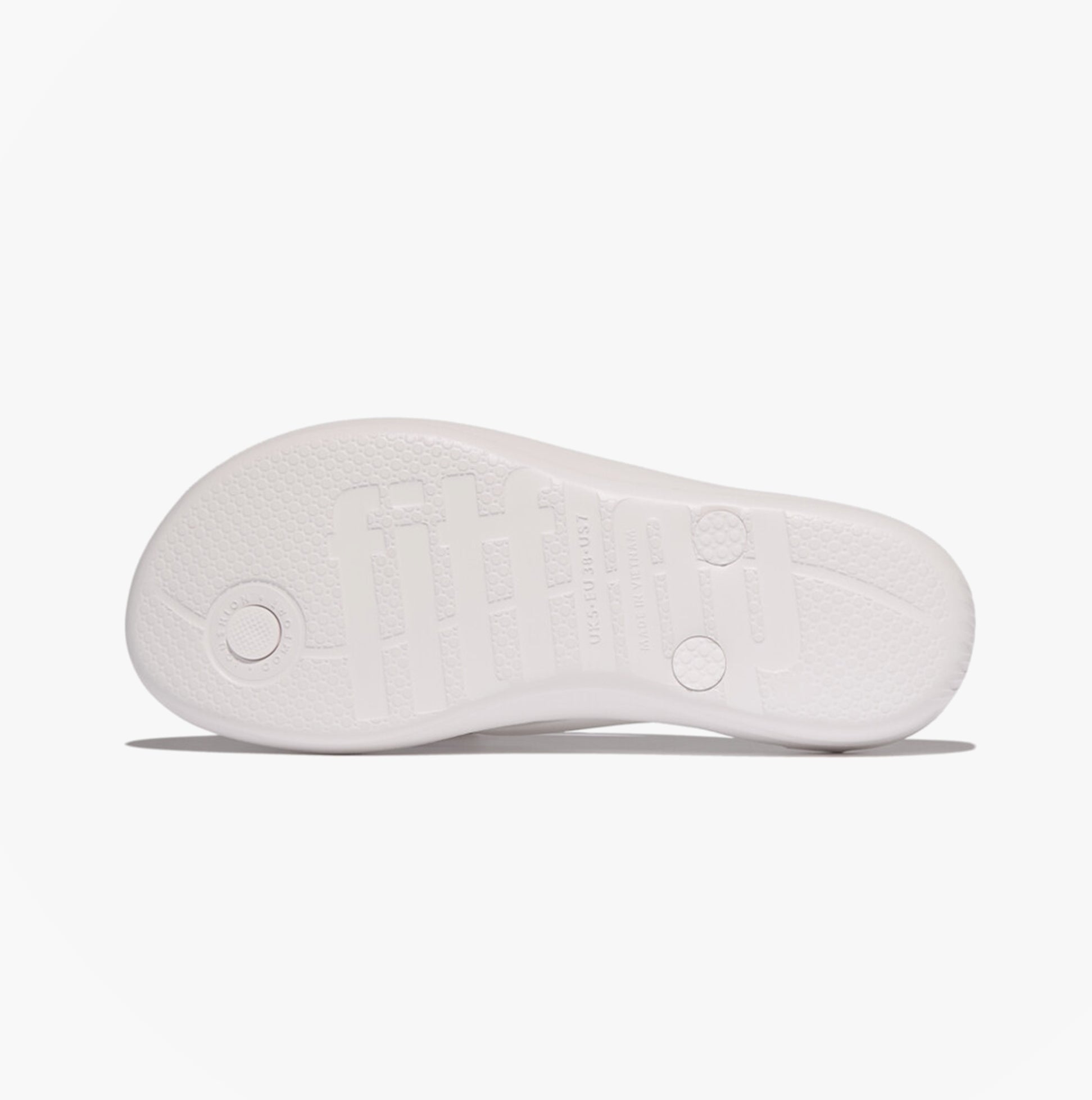 FitFlop IQUSHION GLITZ Womens Toe-Post Sandals Urban White