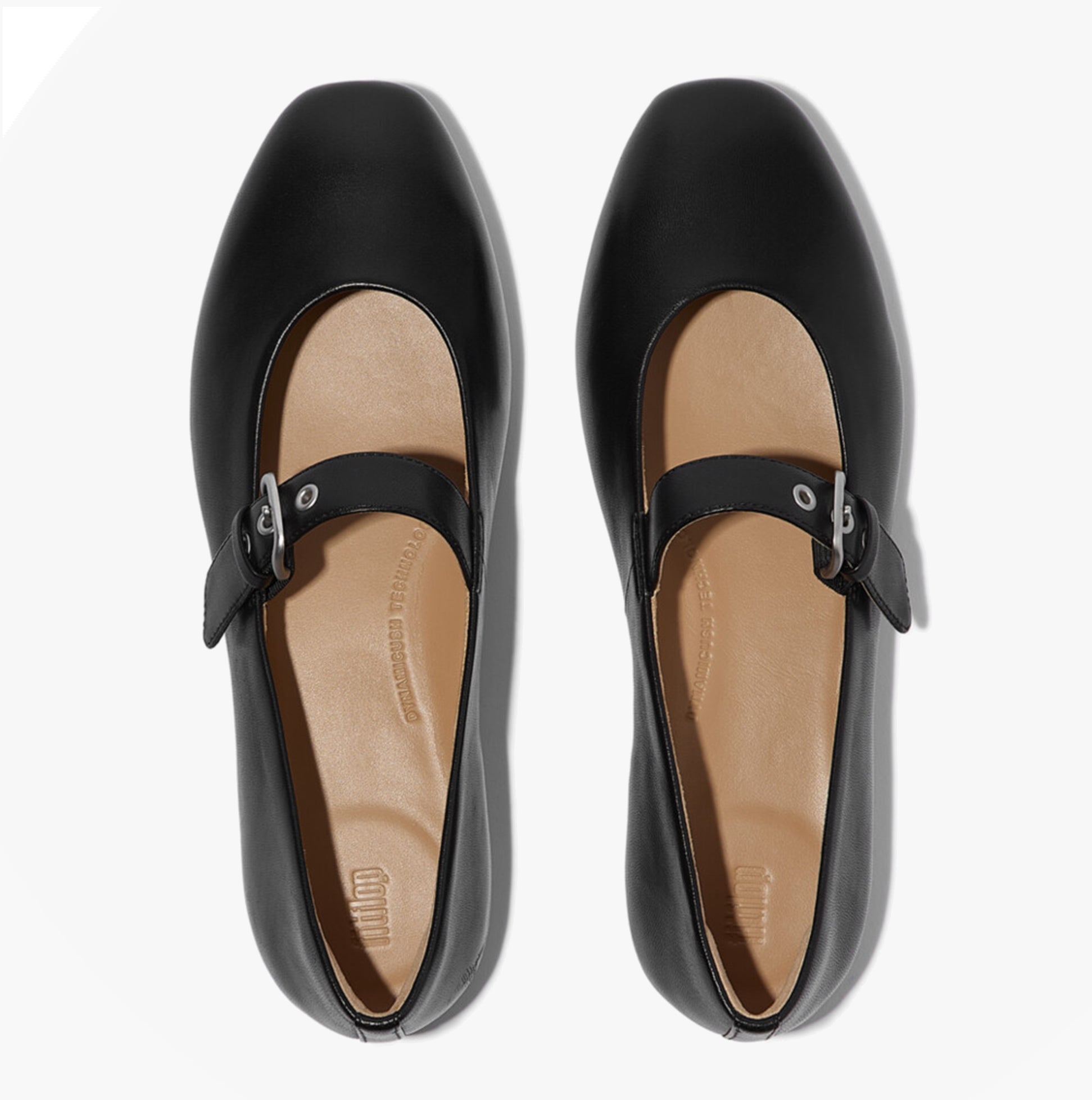 FitFlop DELICATO LEATHER Womens Mary Jane All Black