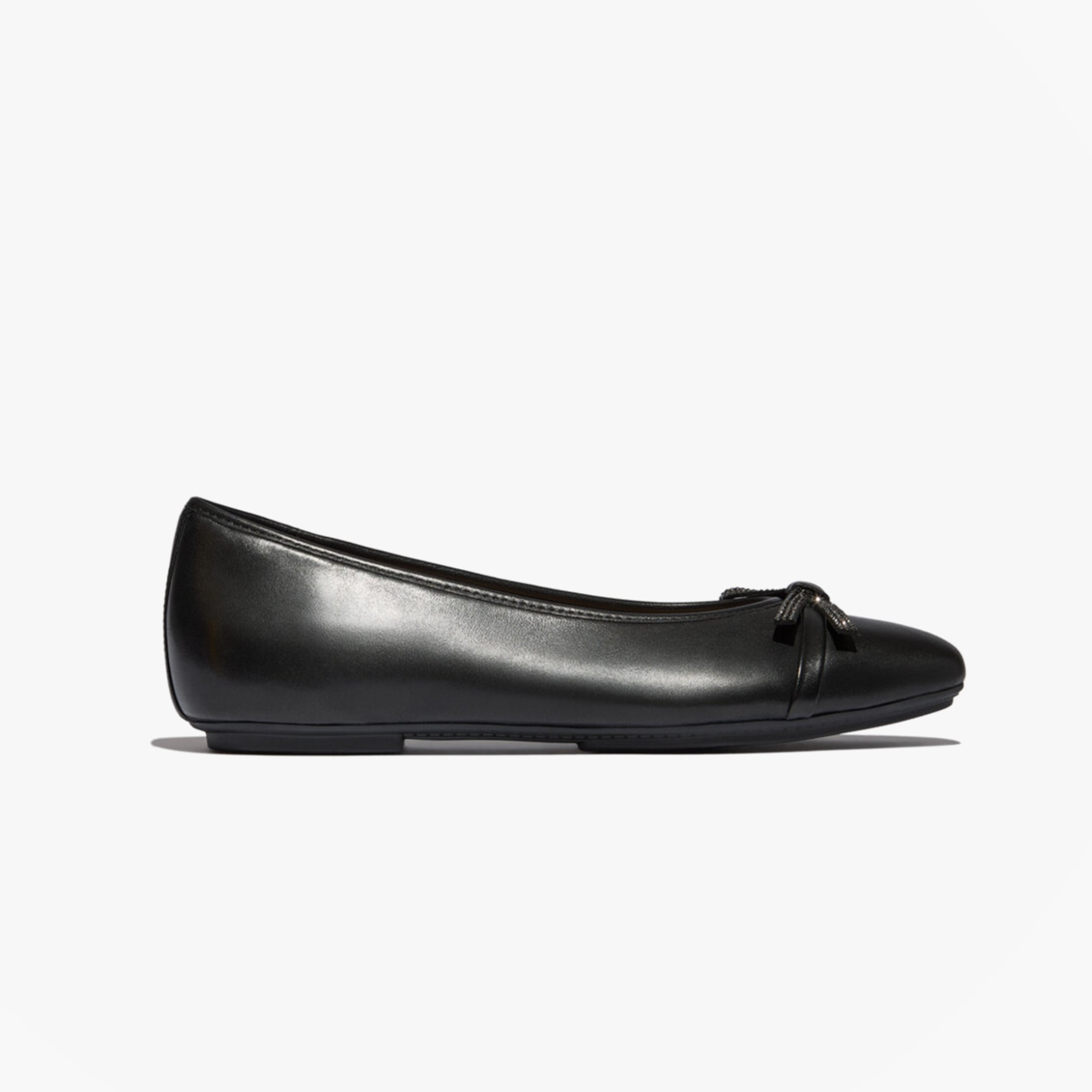 FitFlop FitFlop DELICATO GLITZ-BOW LEATHER Womens Ballet Black