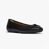 FitFlop DELICATO GLITZ-BOW LEATHER Womens Ballet Black