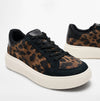 FitFlop 'Ready To Go' LEOPARD SUEDE Ladies Sneakers Black/Chocolate Mix