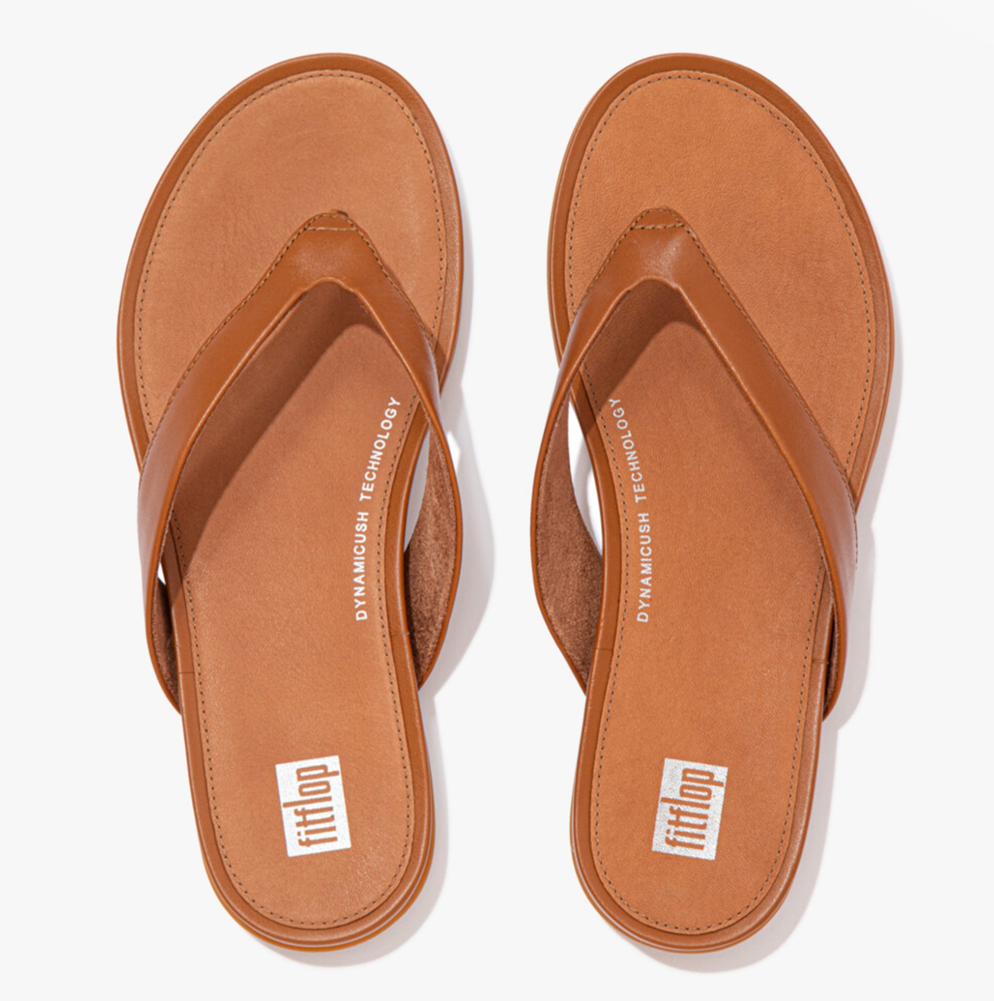 FitFlop GRACIE LEATHER Womens Flip Flops Light Tan
