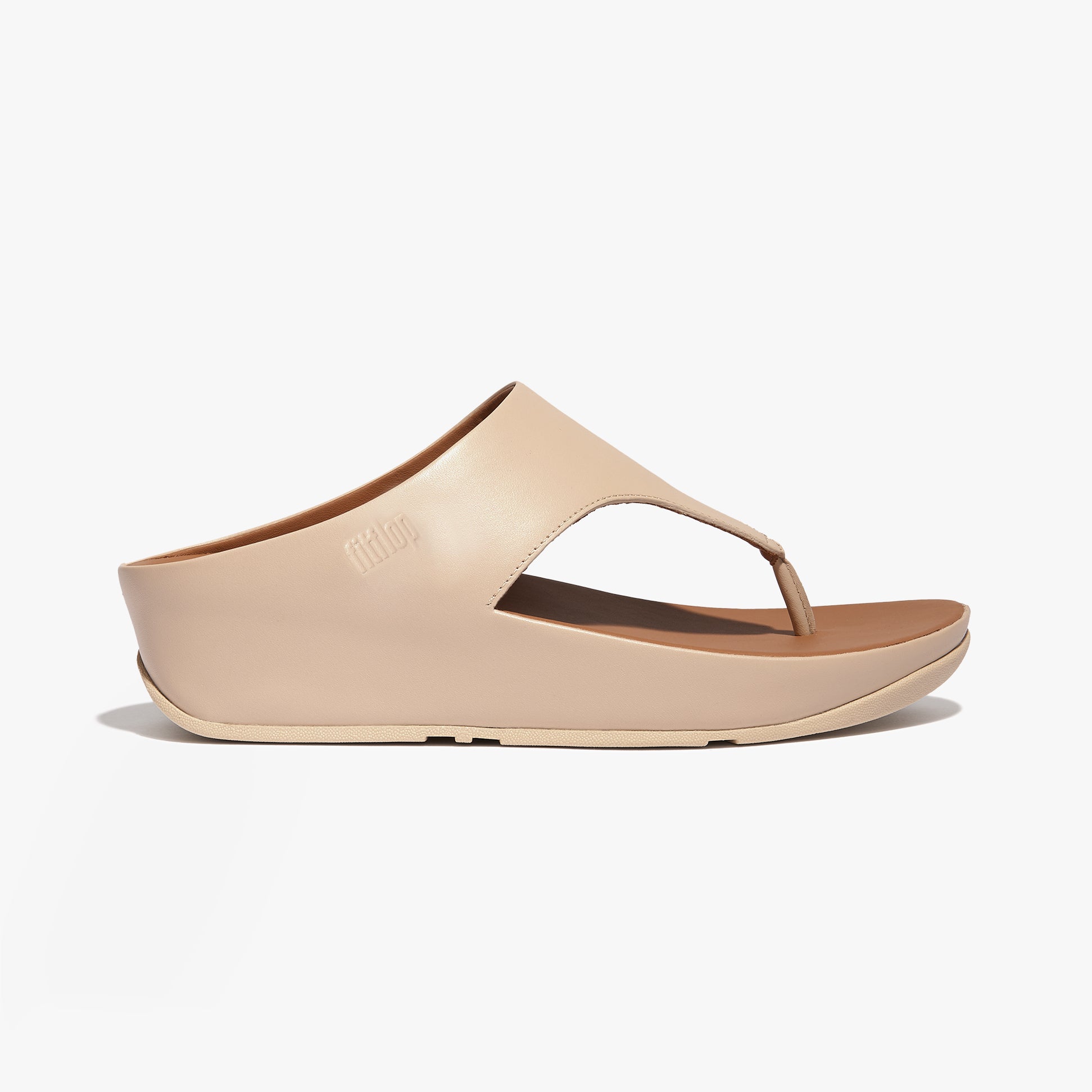 FitFlop SHUV TOE-POST Womens Sandals Stone Beige