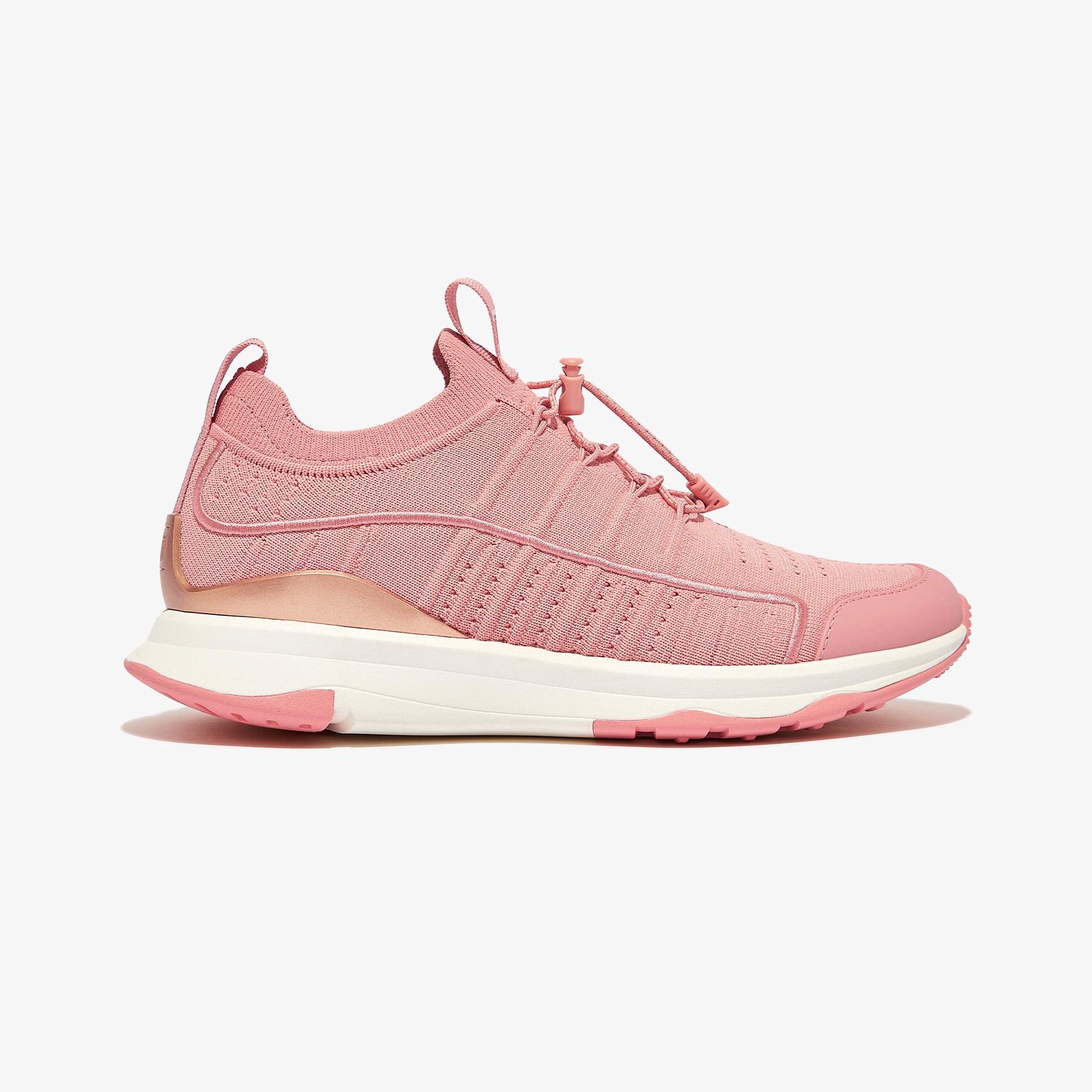 FitFlop VITAMIN FF METAL-POP KNIT Womens Trainers Corralina/Rose Gold