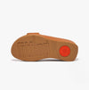 FitFlop SHUV Womens Crossover Leather Sliders Light Tan