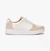 FitFlop RALLY PANEL Womens Leather Trainers Urban White/Paris Grey
