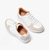 FitFlop RALLY PANEL Womens Leather Trainers Urban White/Paris Grey