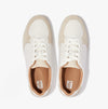 FitFlop RALLY PANEL Womens Leather Trainers Urban White/Paris Grey