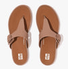 FitFlop GRACIE RUBBER-BUCKLE LEATHER Womens Toe Post Beige