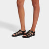 GRACIE RUBBER-BUCKLE Womens Fisherman Sandals All Black