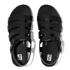 GRACIE RUBBER-BUCKLE Womens Fisherman Sandals All Black