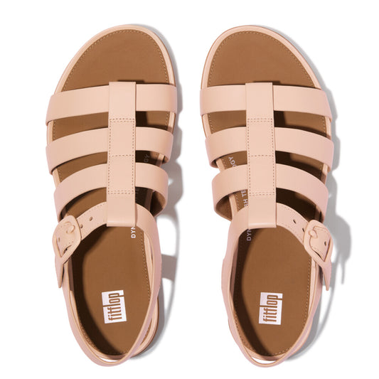 GRACIE RUBBER-BUCKLE Womens Fisherman Sandals Sandy Beige