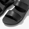 FitFlop LULU ADJUSTABLE LEATHER Womens Slides All Black